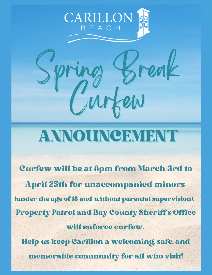 Spring break curfew