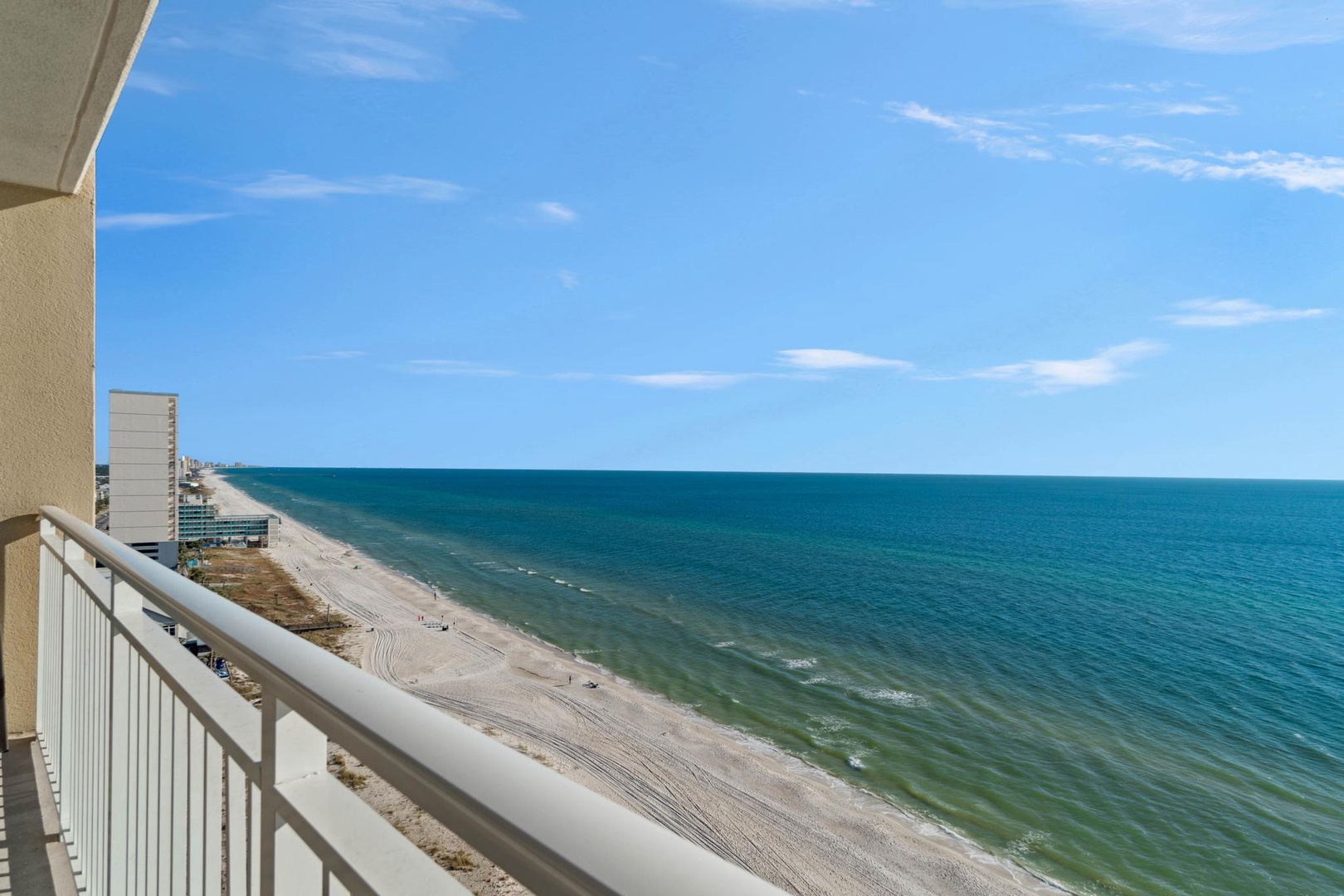 Beach view from the balcony
