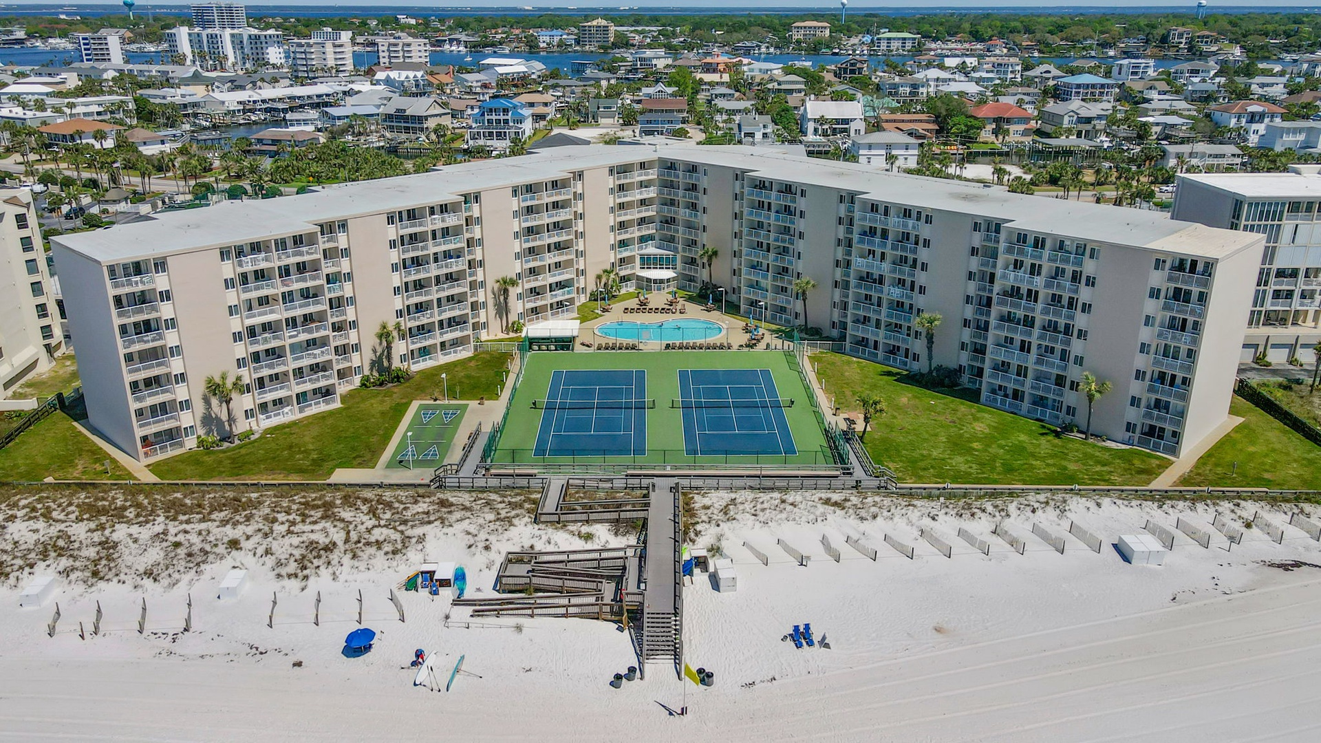 Aerial of the complex