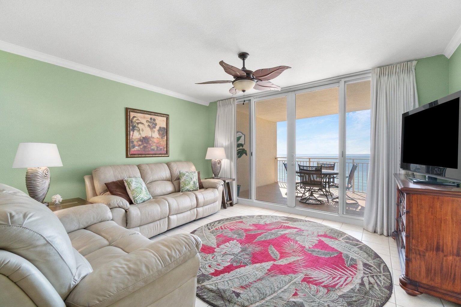 Living room with sleeper sofa