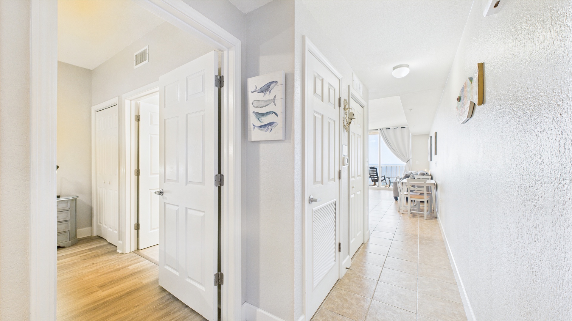 Hallway to master bedroom