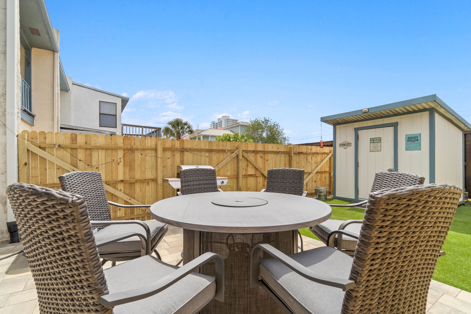 Backyard seating