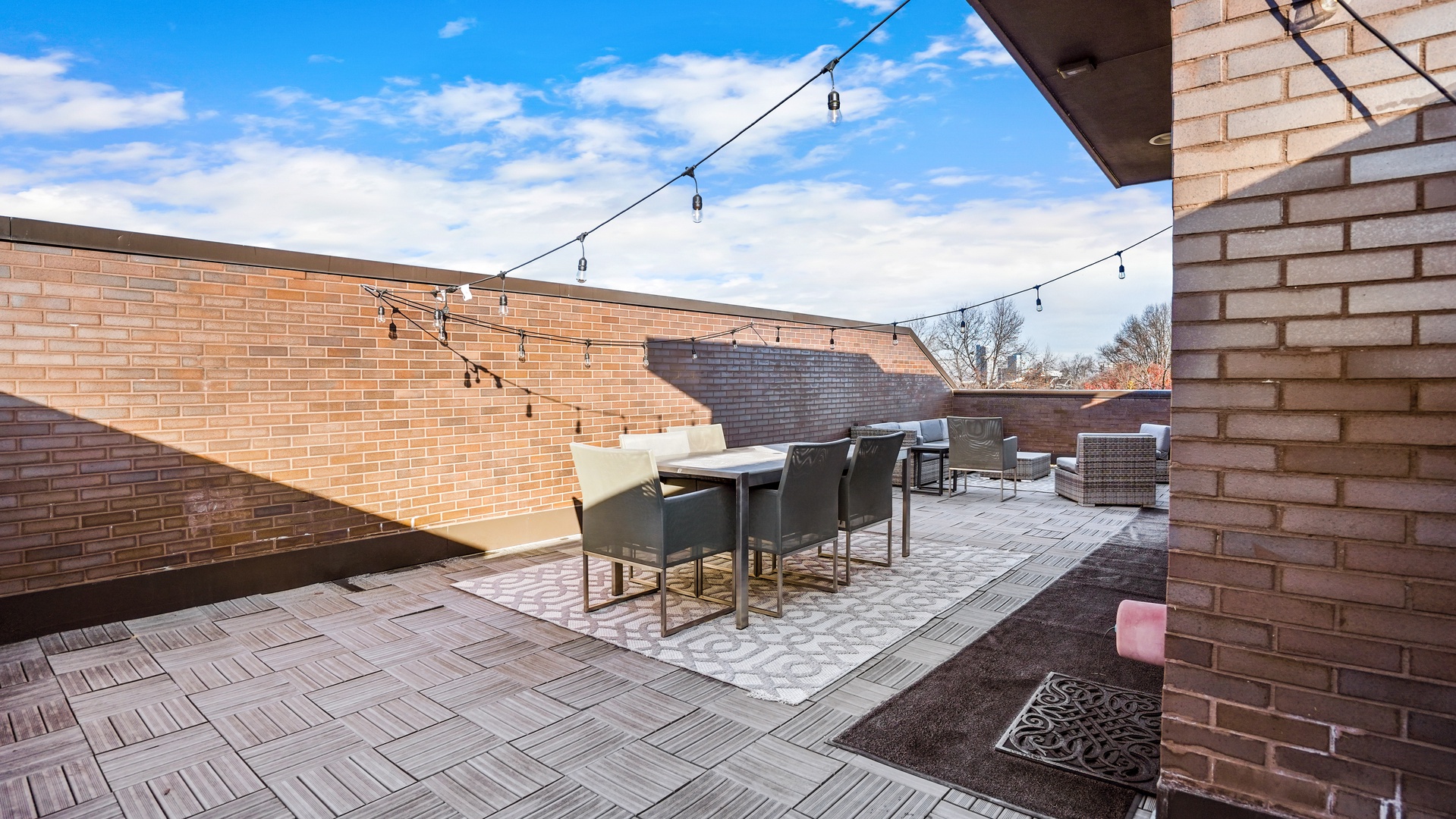 Beautiful rooftop patio