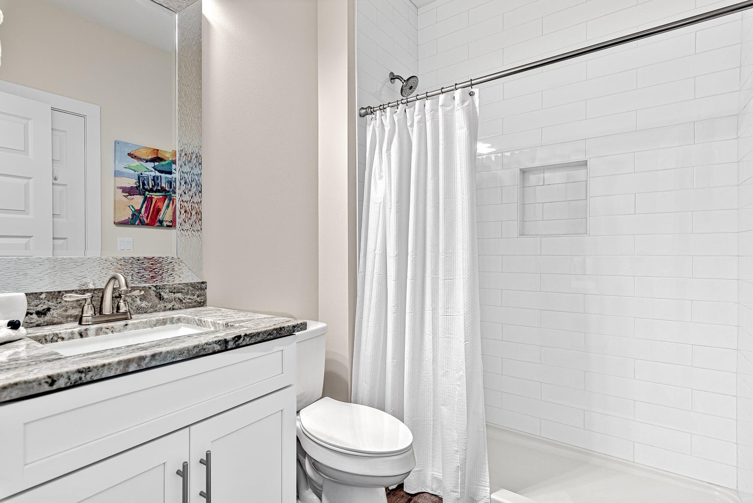 Bathroom with walk in shower