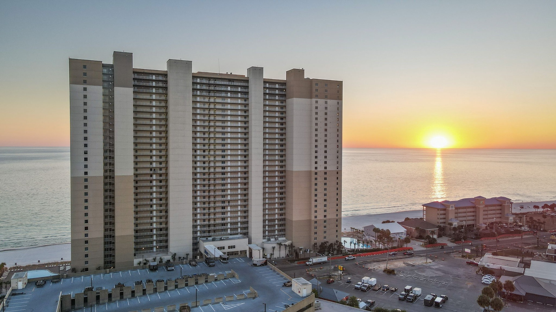 Aerial of the resort