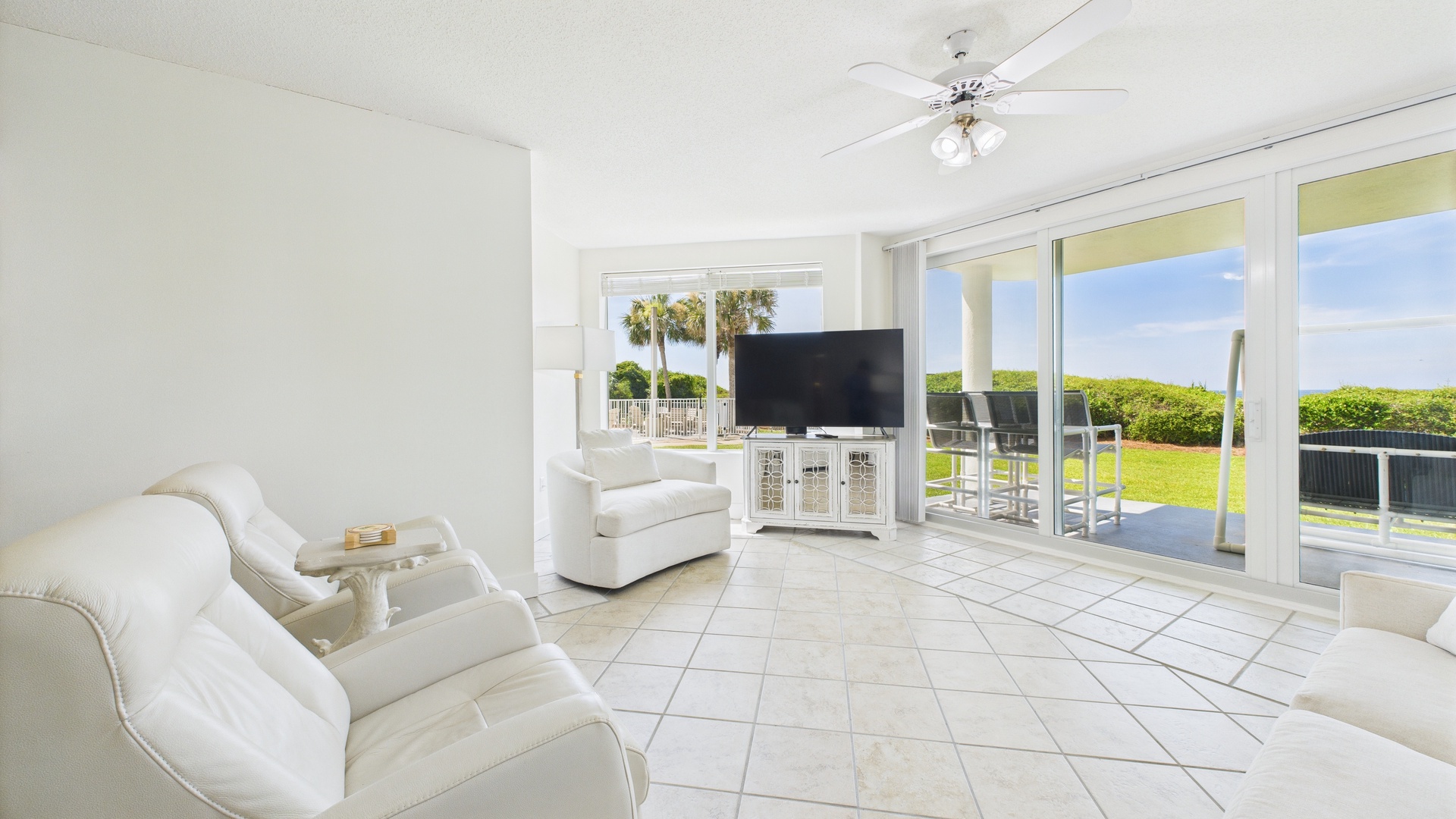Huge TV in living area