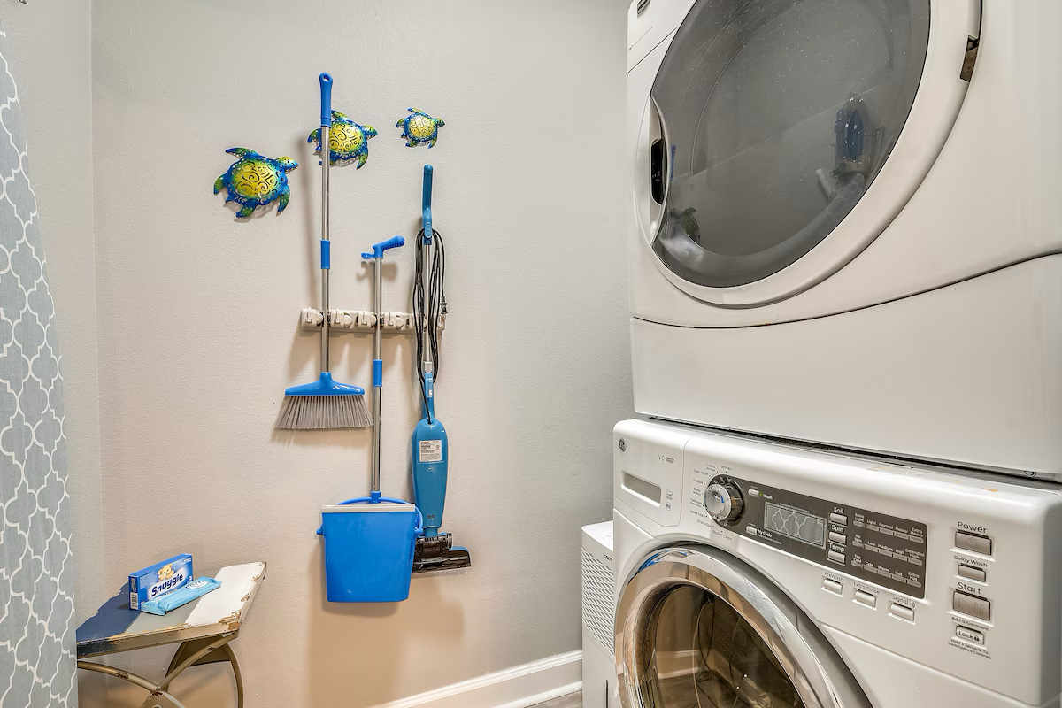 Washer and dryer unit in home