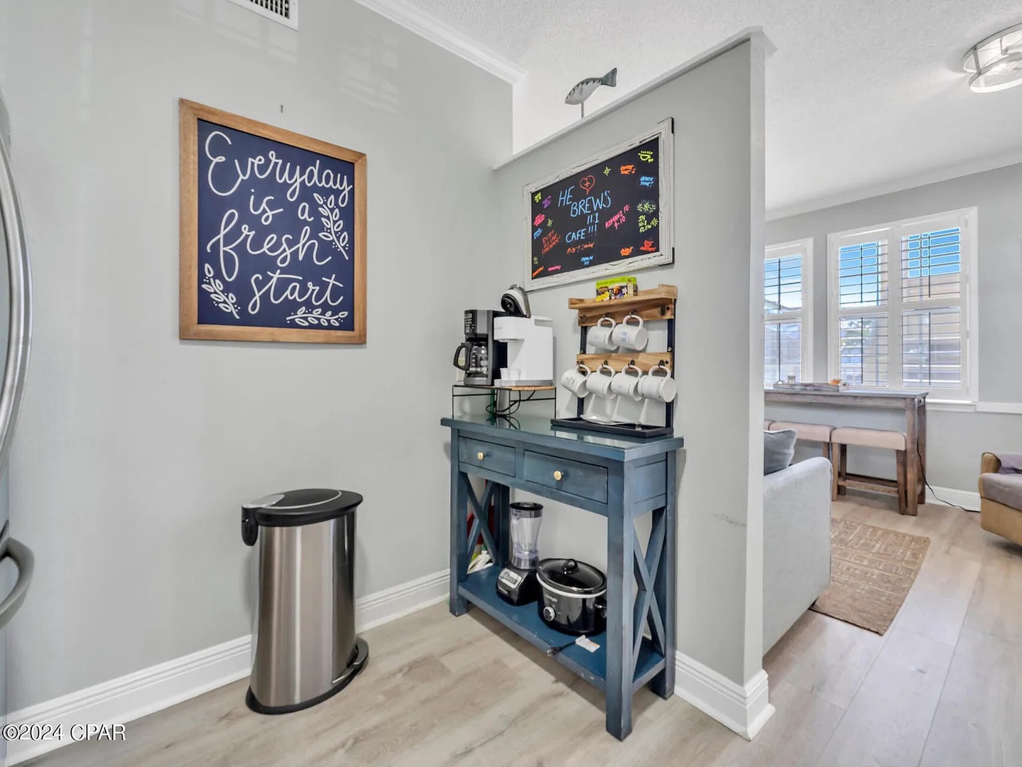 Full kitchen with separate coffee nook