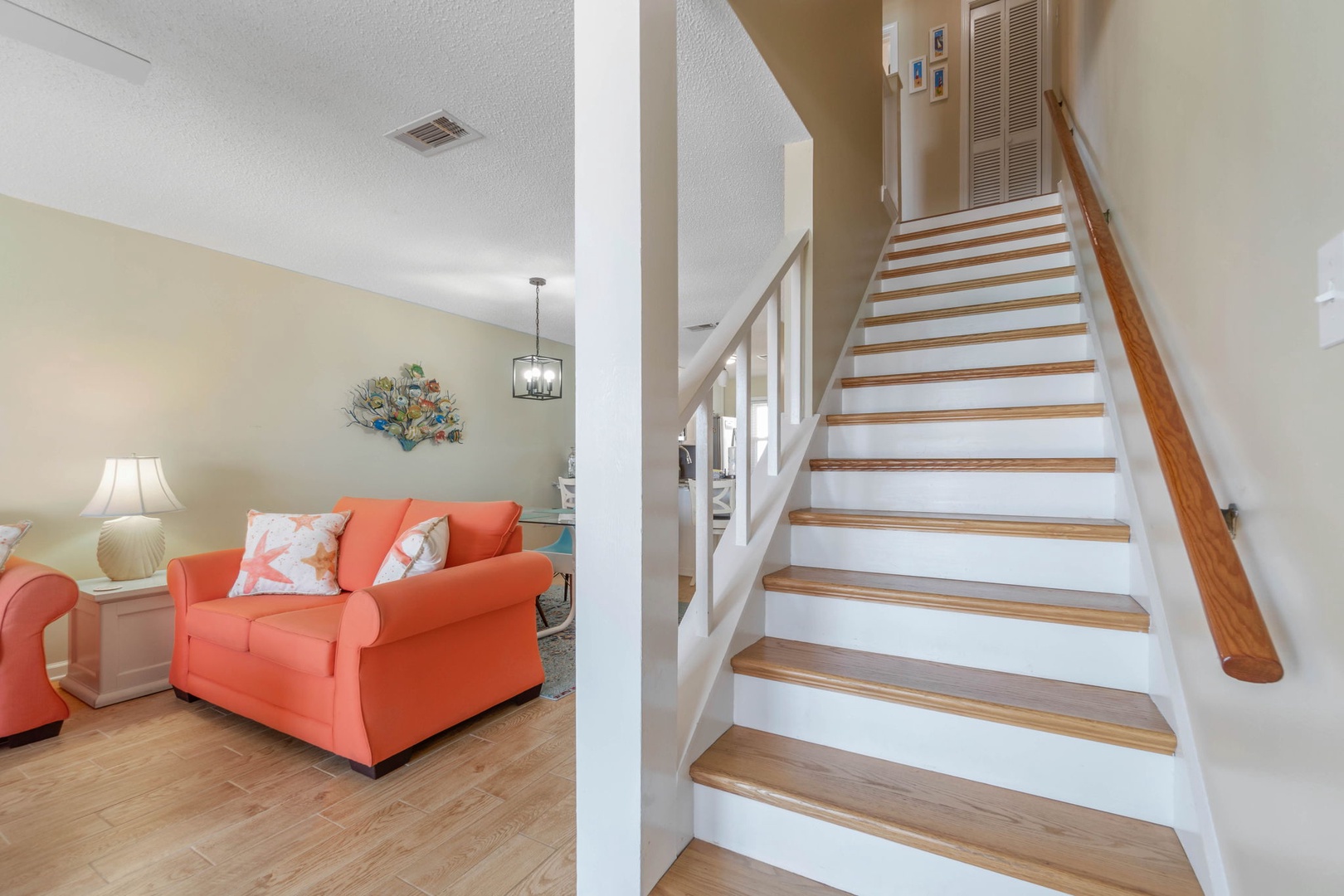 Stairs to upper level