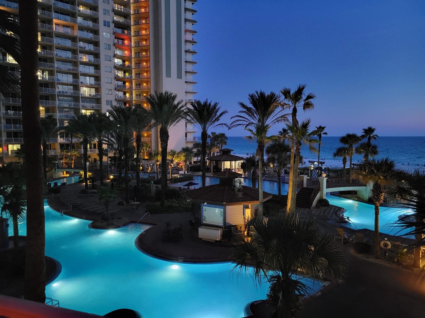 Lagoon Pool-Night view