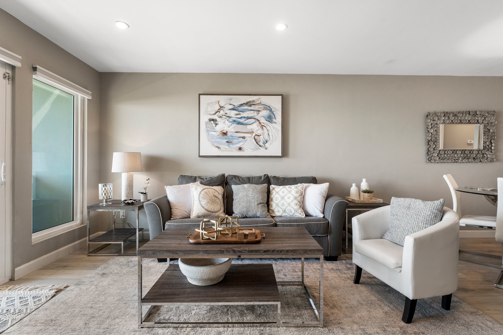 Living room with sleeper sofa