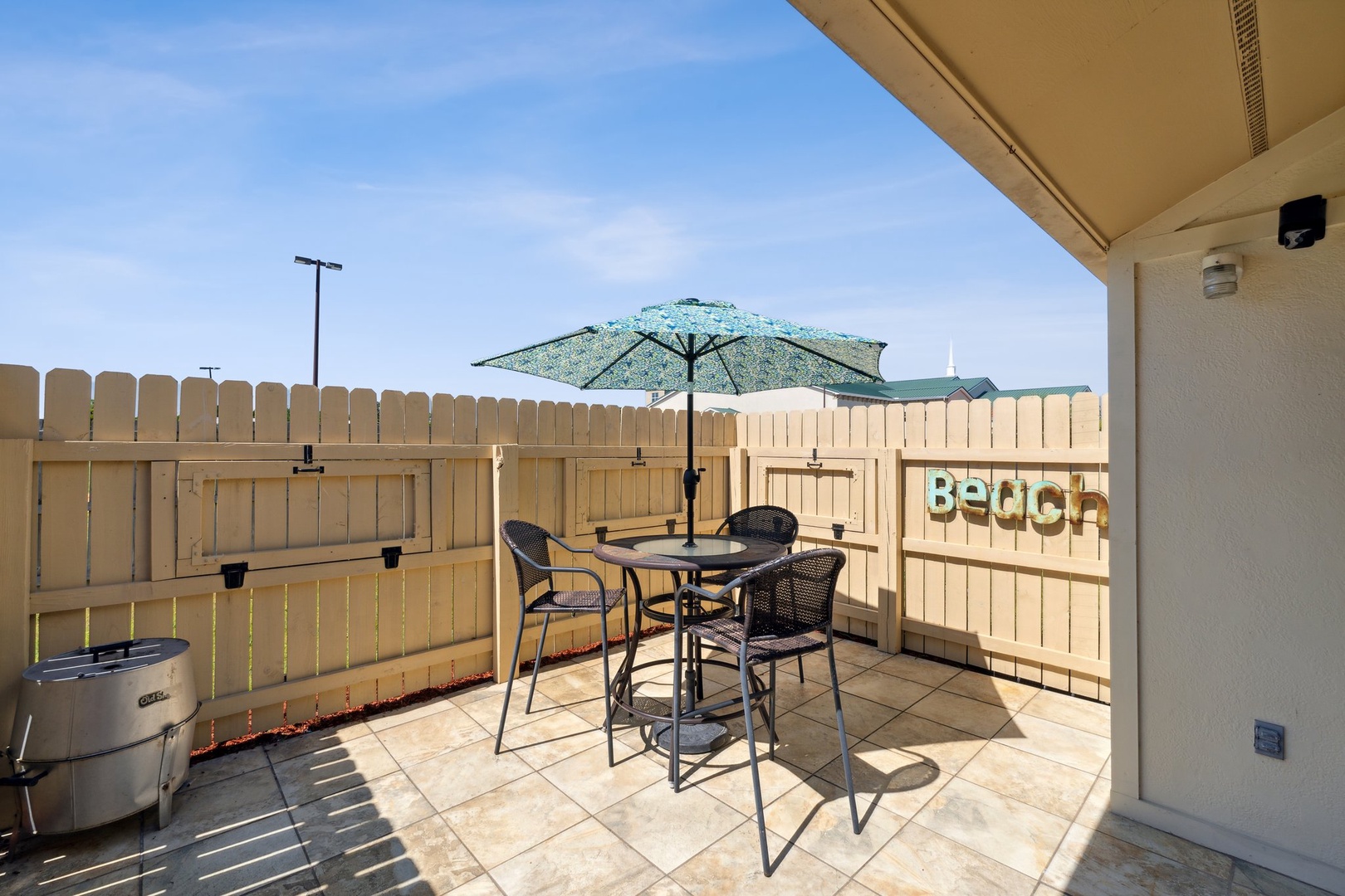 Backyard patio