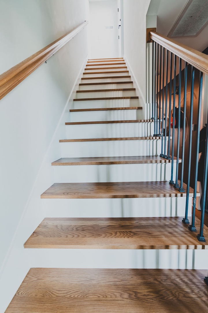 Stairs to private rooftop deck