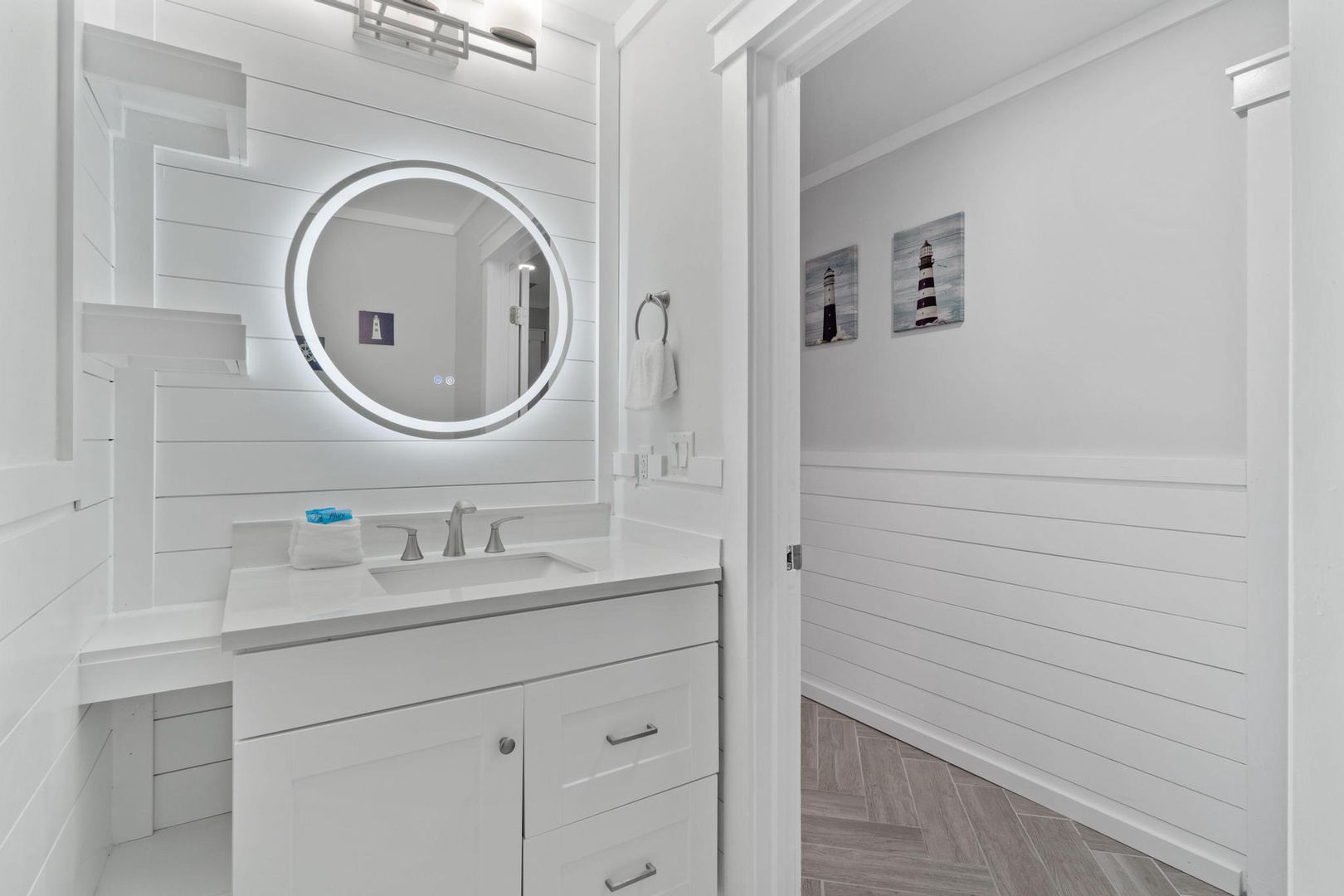 Half bathroom in living area
