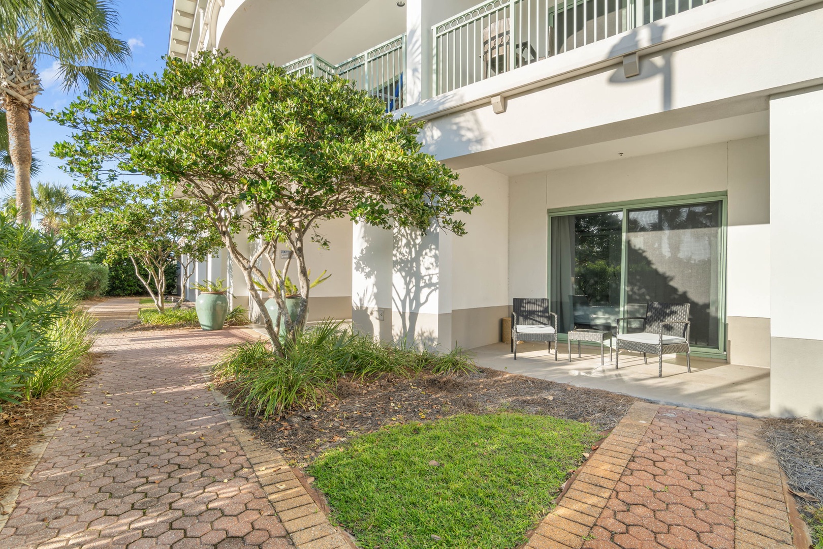Furnished patio