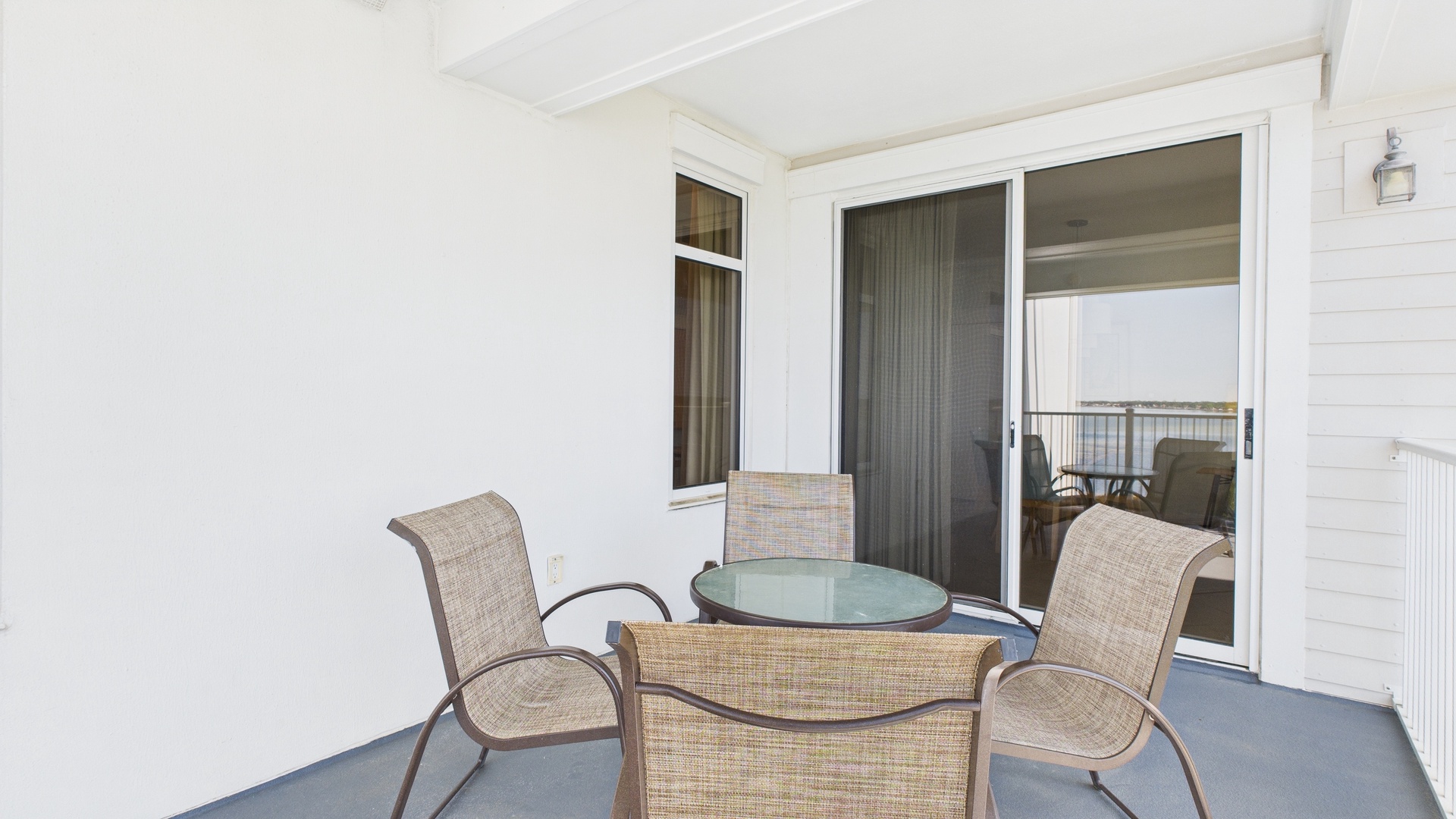 Balcony with ample seating and beautiful views