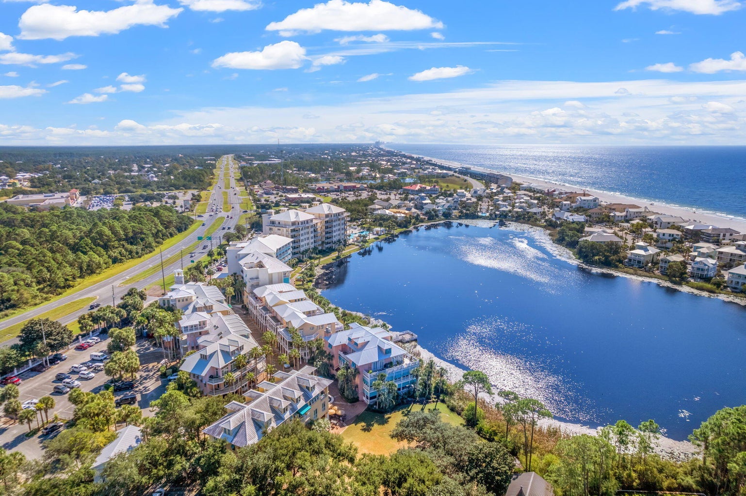 Bird eye view of Carillon Beach Resort