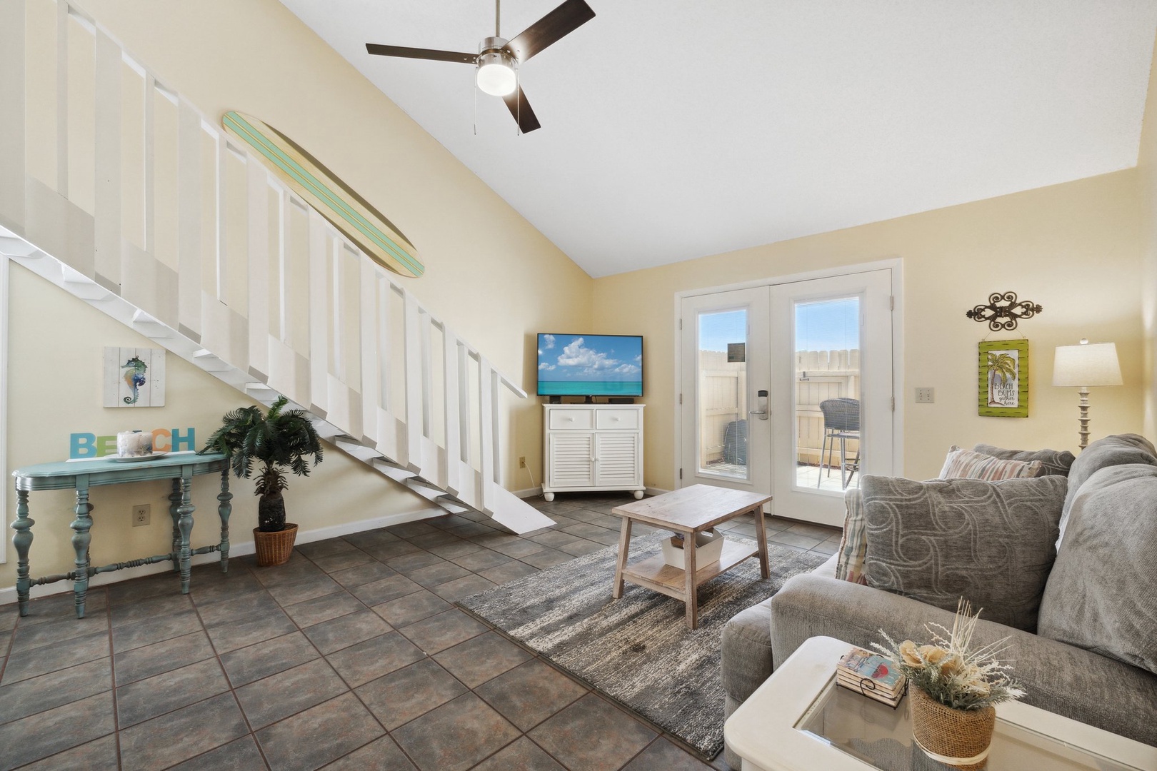 Living room with sleeper sofa