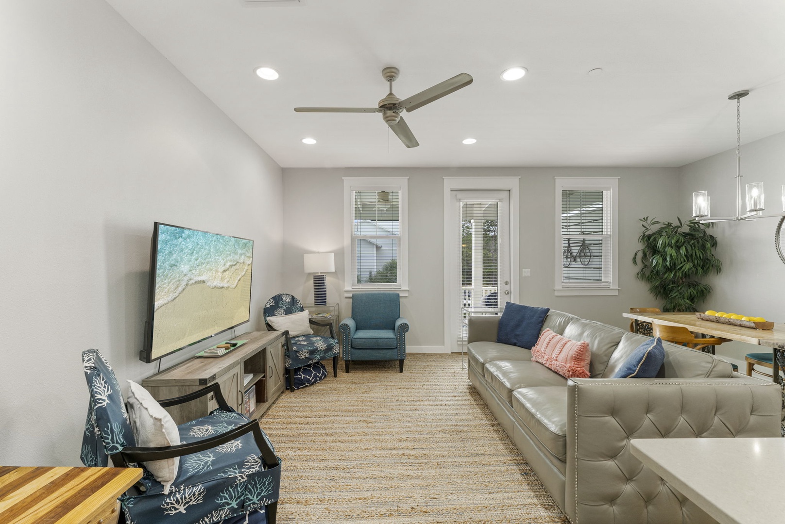 Living room with sofa-bed