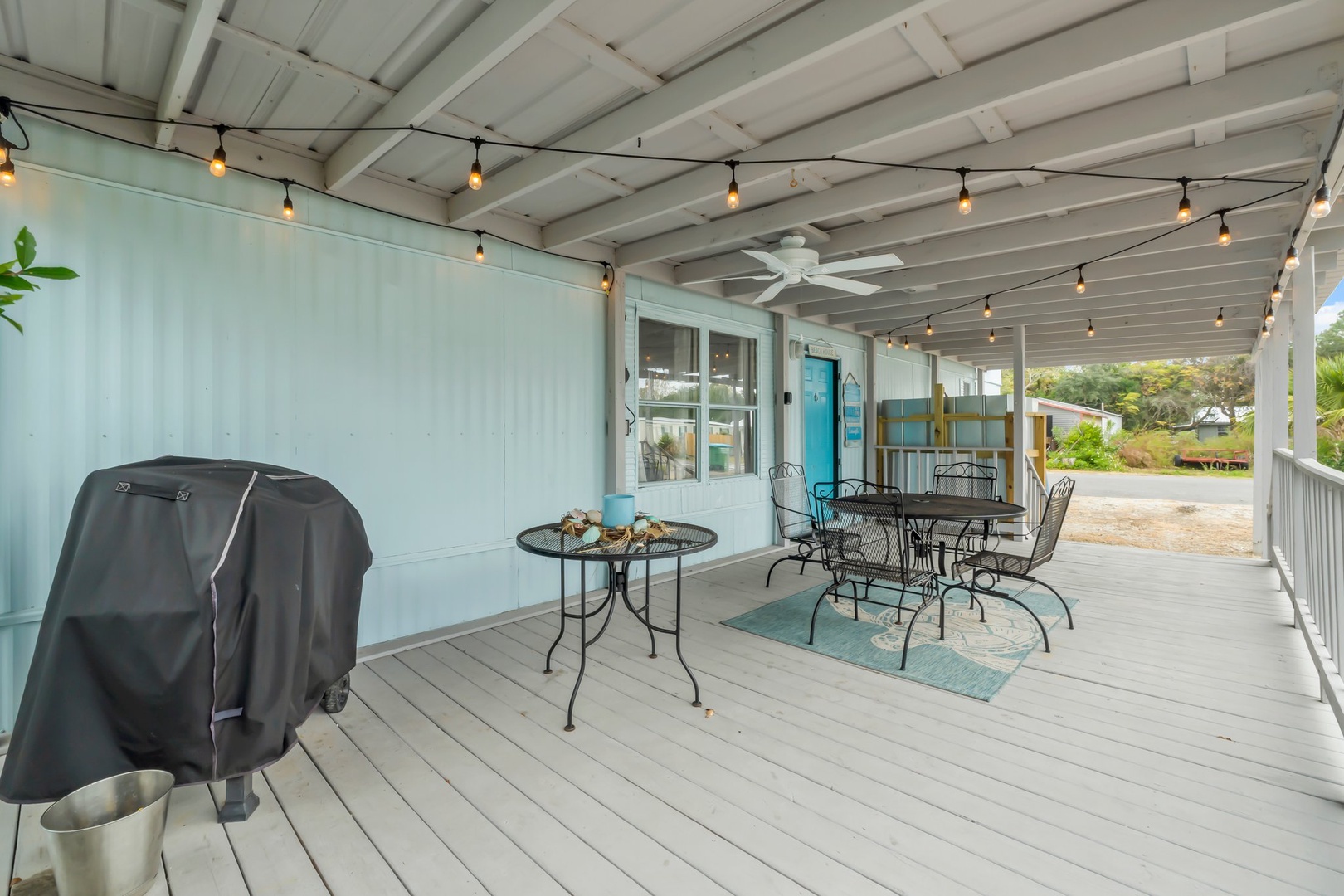 Front patio with grill