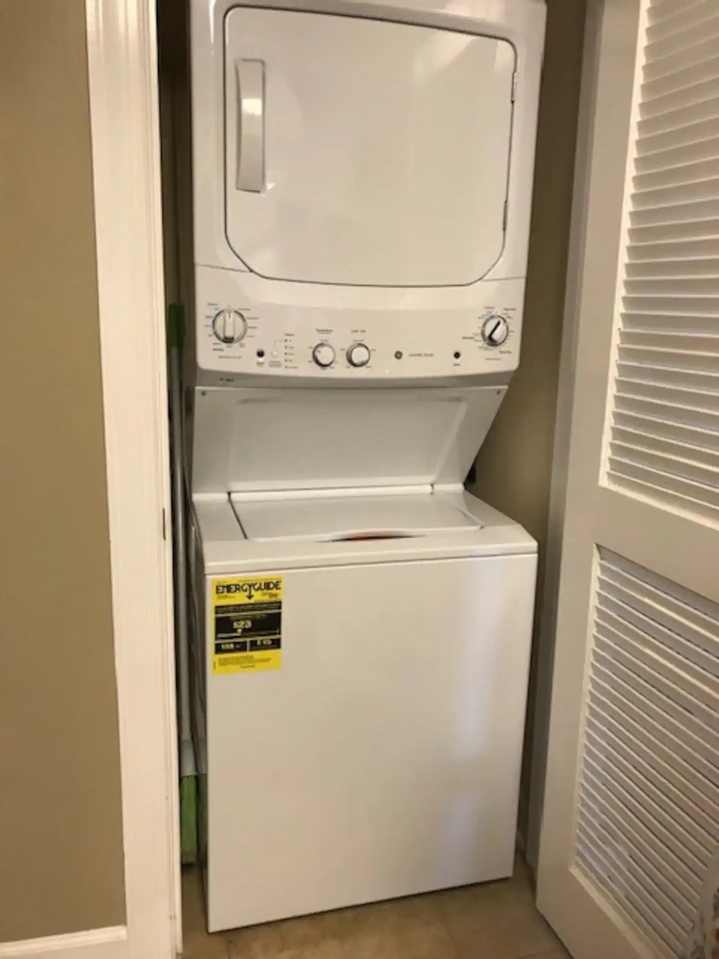 Washer and dryer unit in home