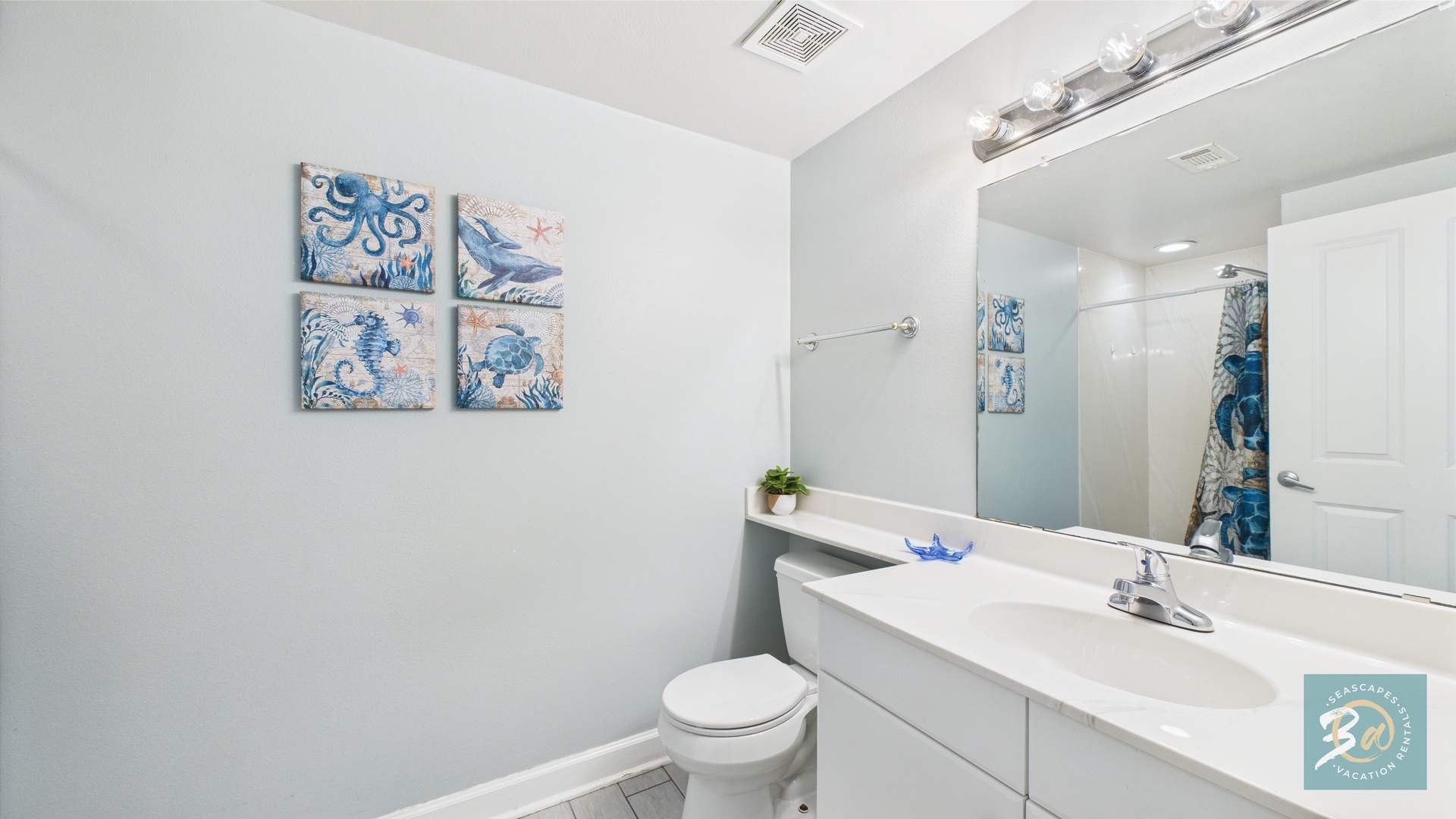 Full bathroom with stand-in shower