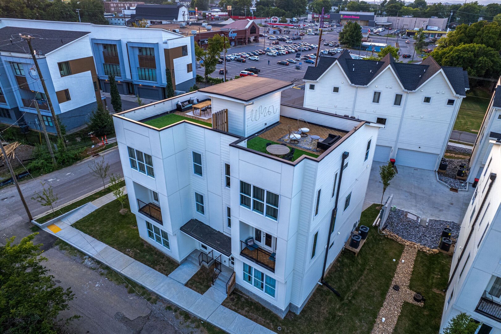 Birds eye view of home