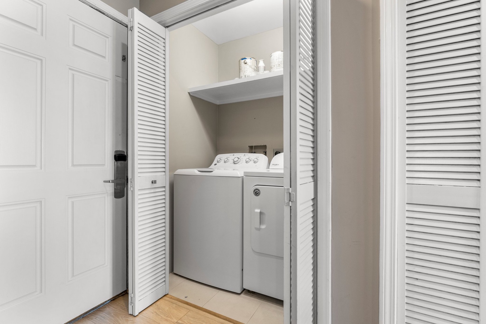 In-suite laundry room