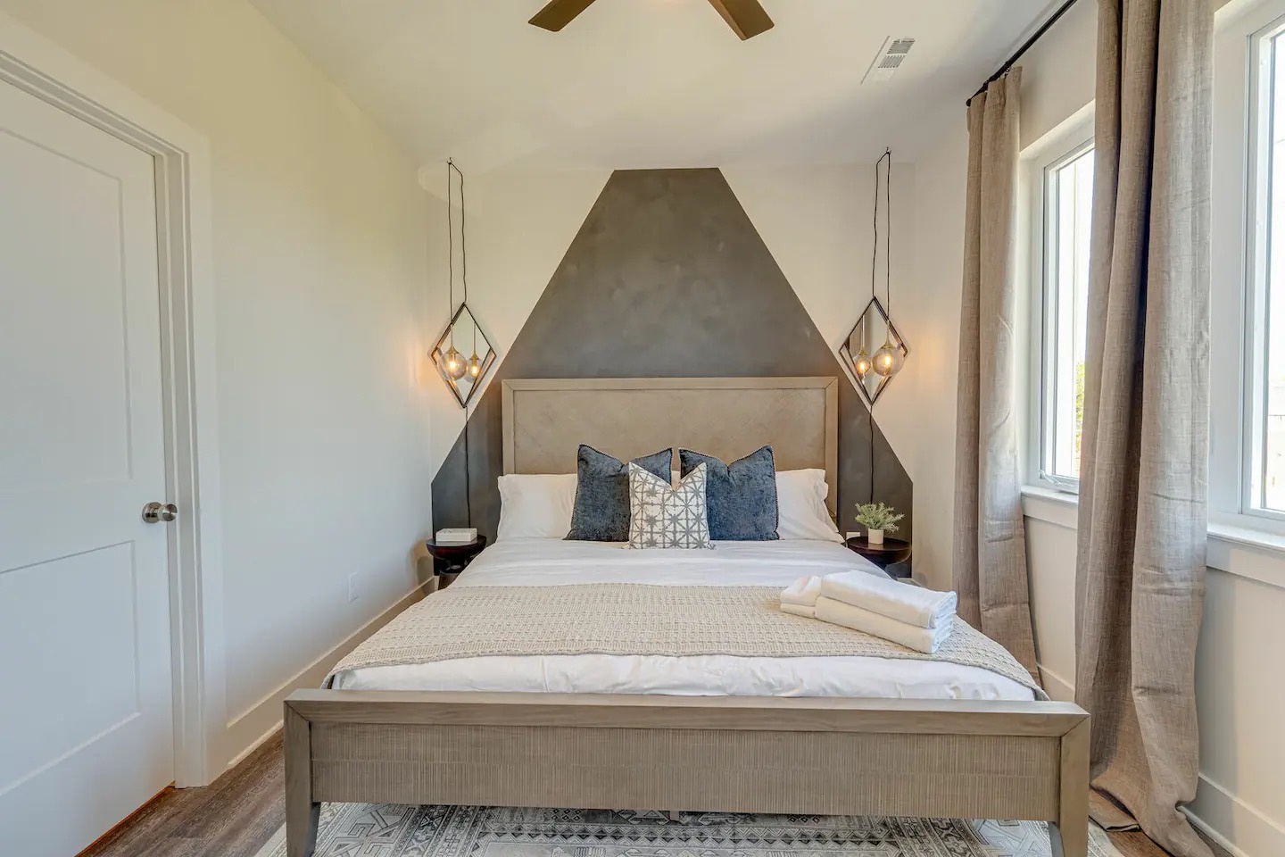 5631 - 2nd Bedroom featuring a King bed and designer furnishings with ensuite bathroom.