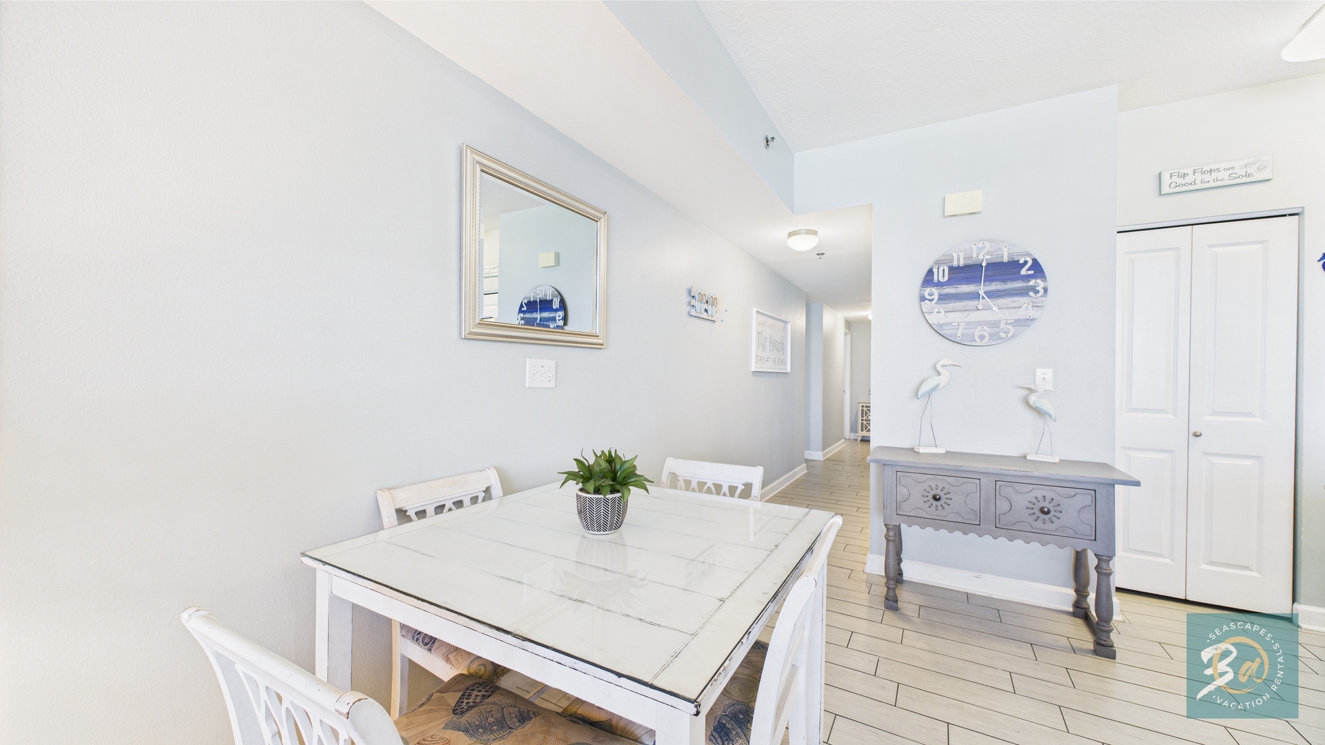 Dining table with seating for 4