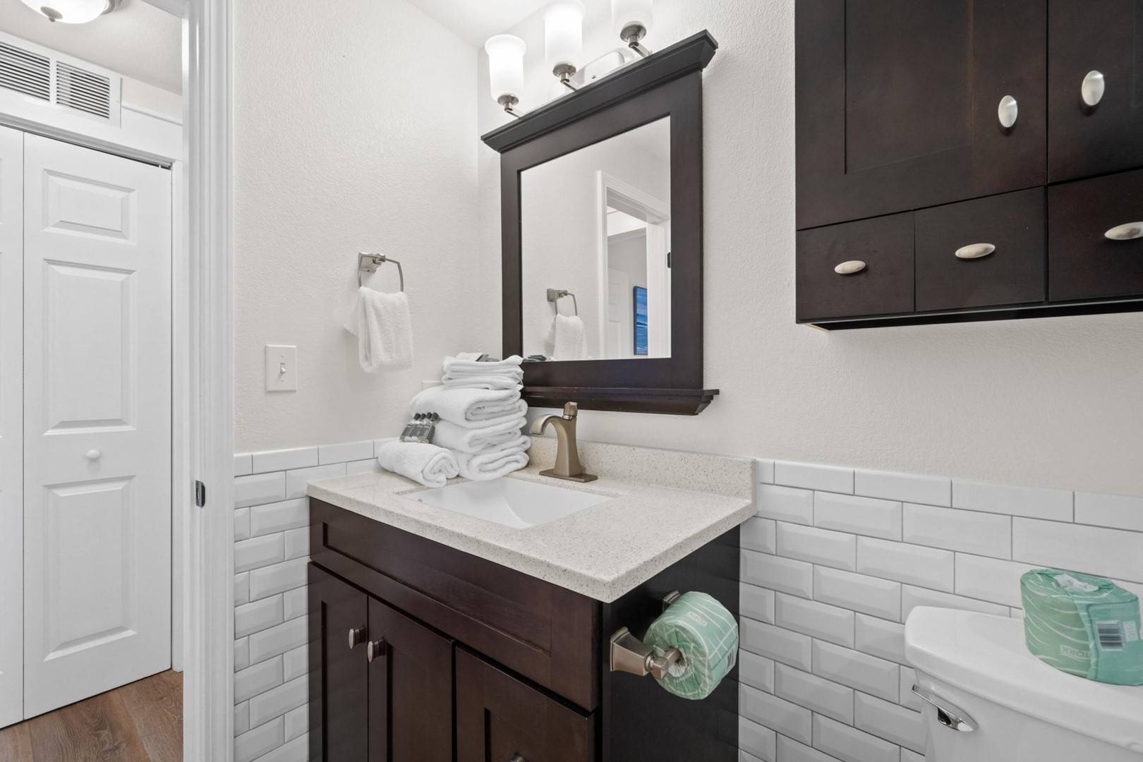 Master bathroom with walk-in shower