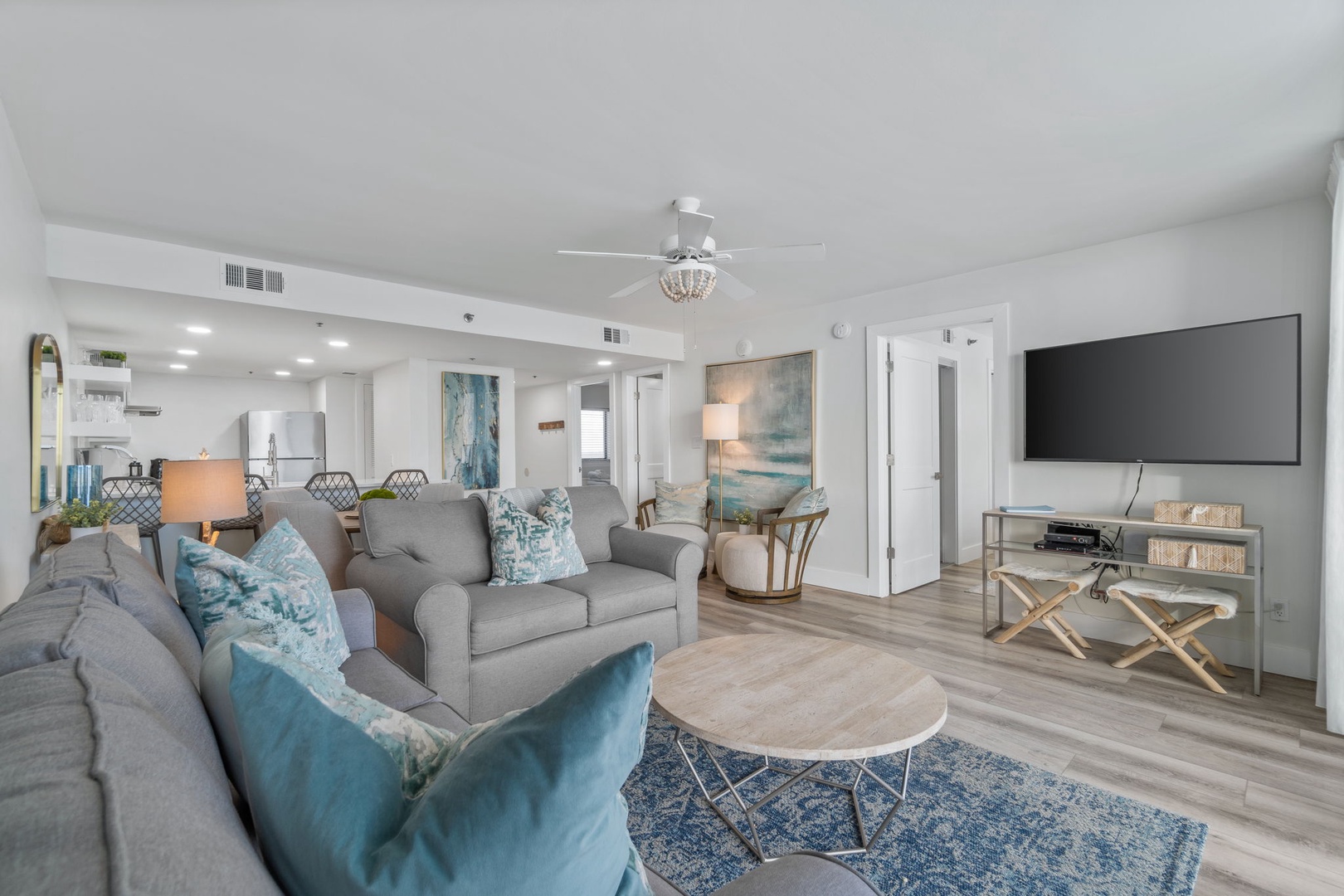 Living room with sleeper sofa