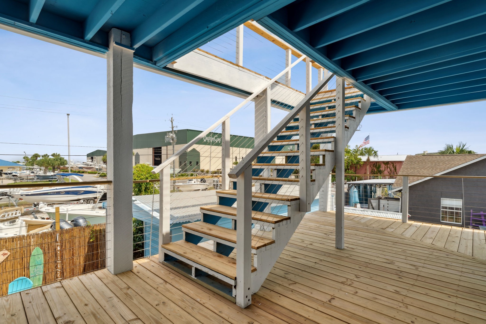 Stairs leading to the 2nd floor unit