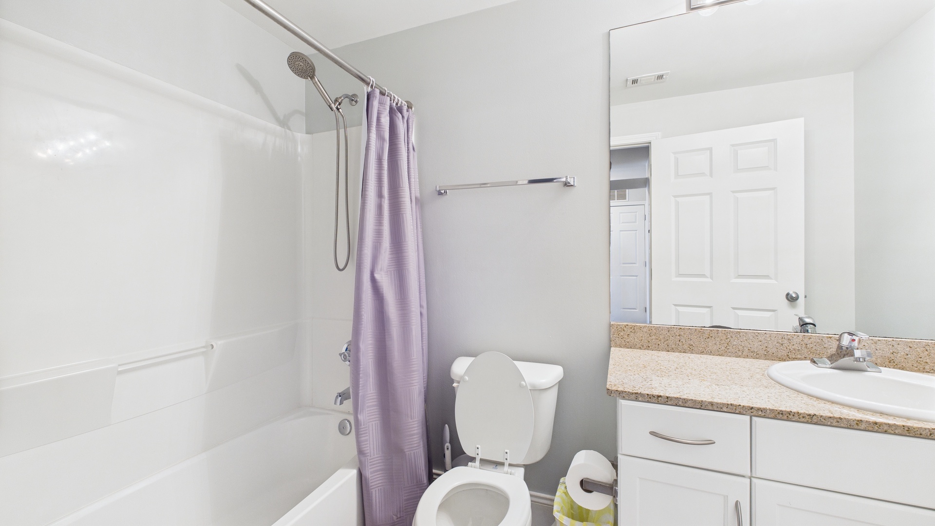 3rd full bathroom with shower and tub combo