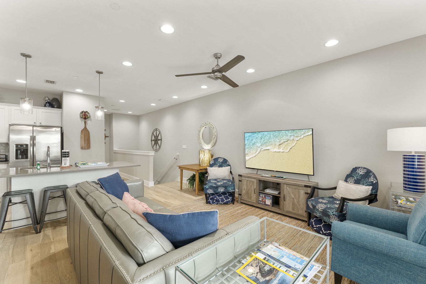 Living room with sofa-bed