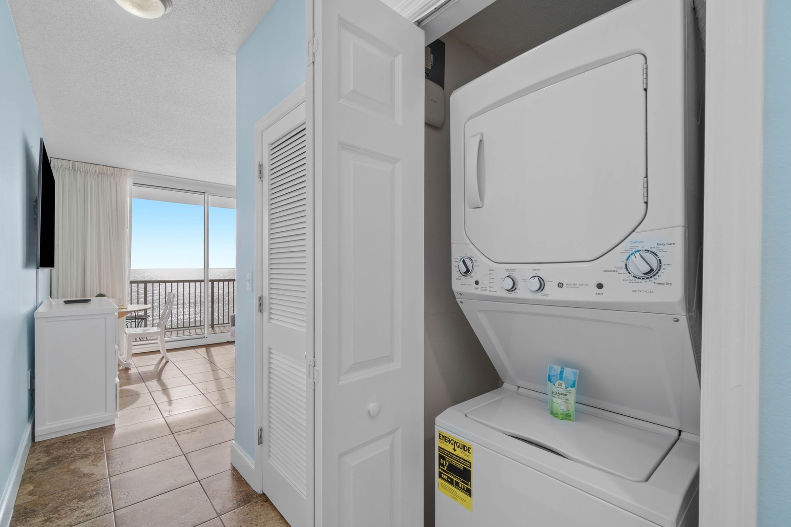 Washer and dryer in the unit