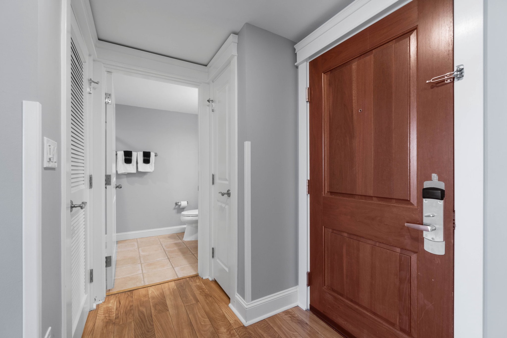 Entry way to the unit