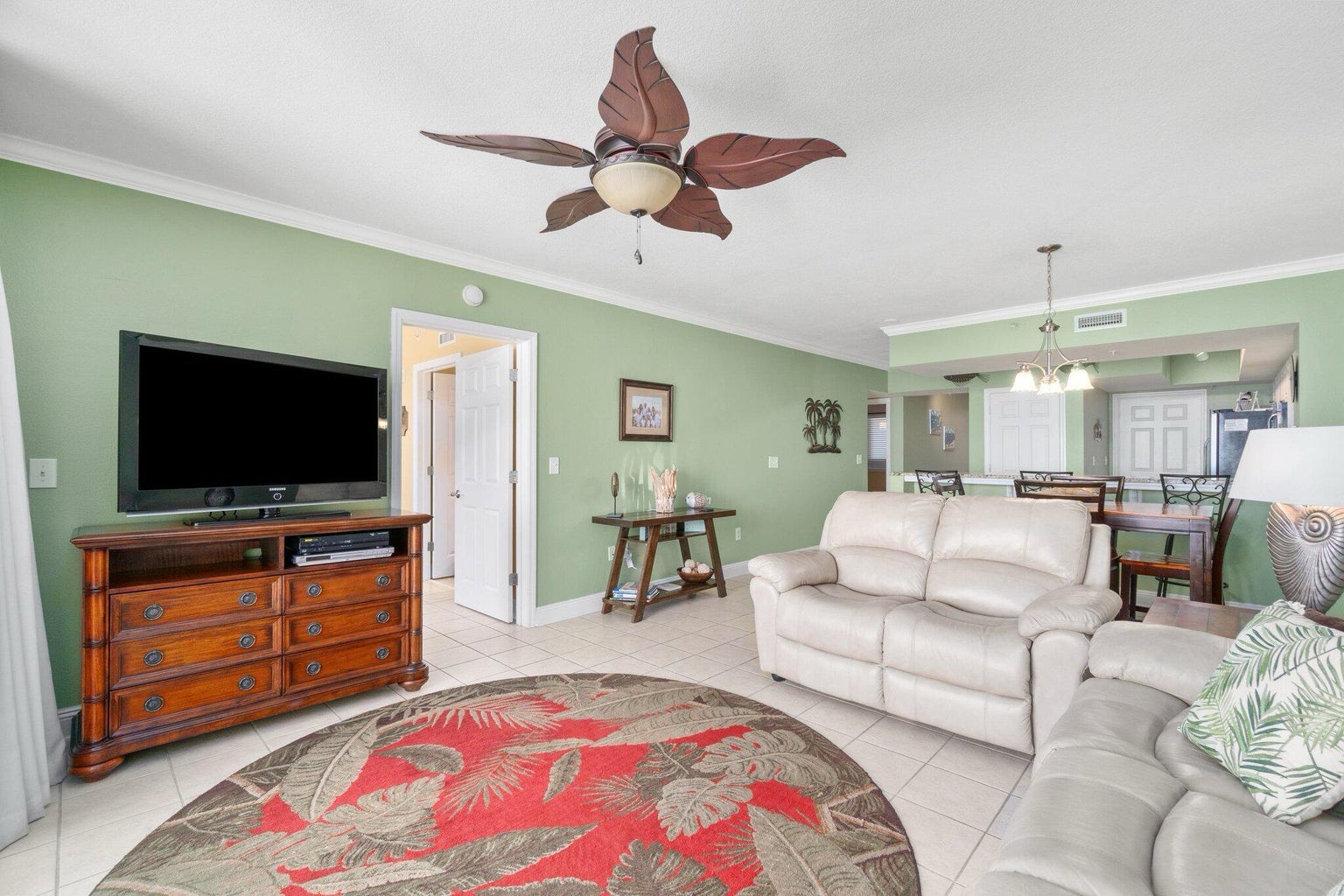 Living room with sleeper sofa