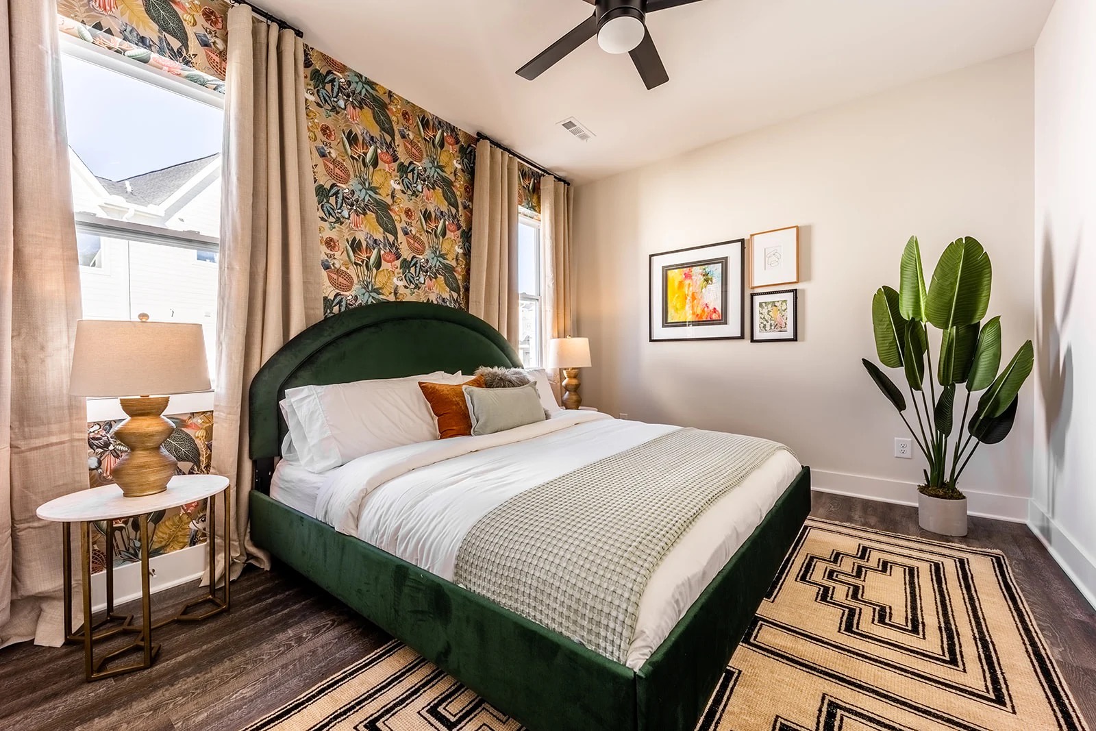 Third bedroom with king bed
