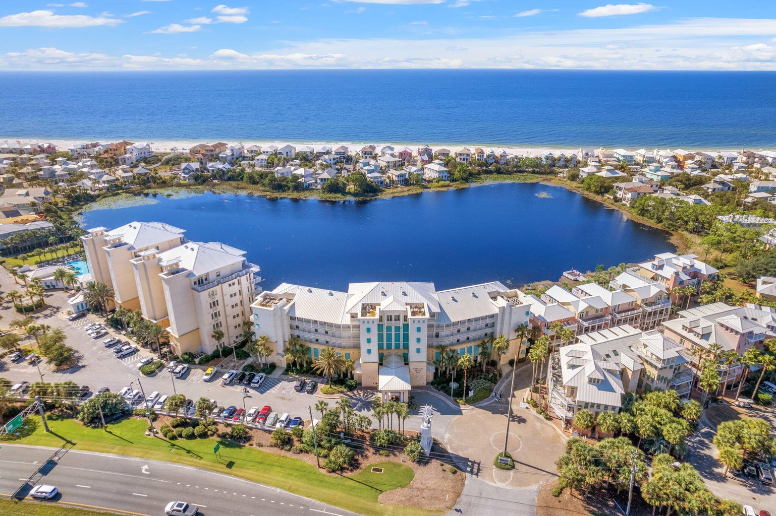Bird eye view of Carillon Beach Resort