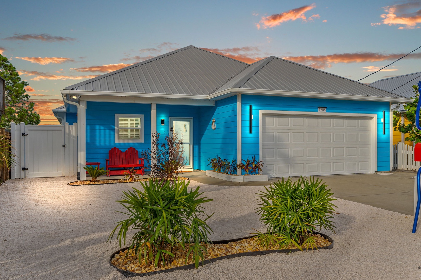 Front entrance and driveway