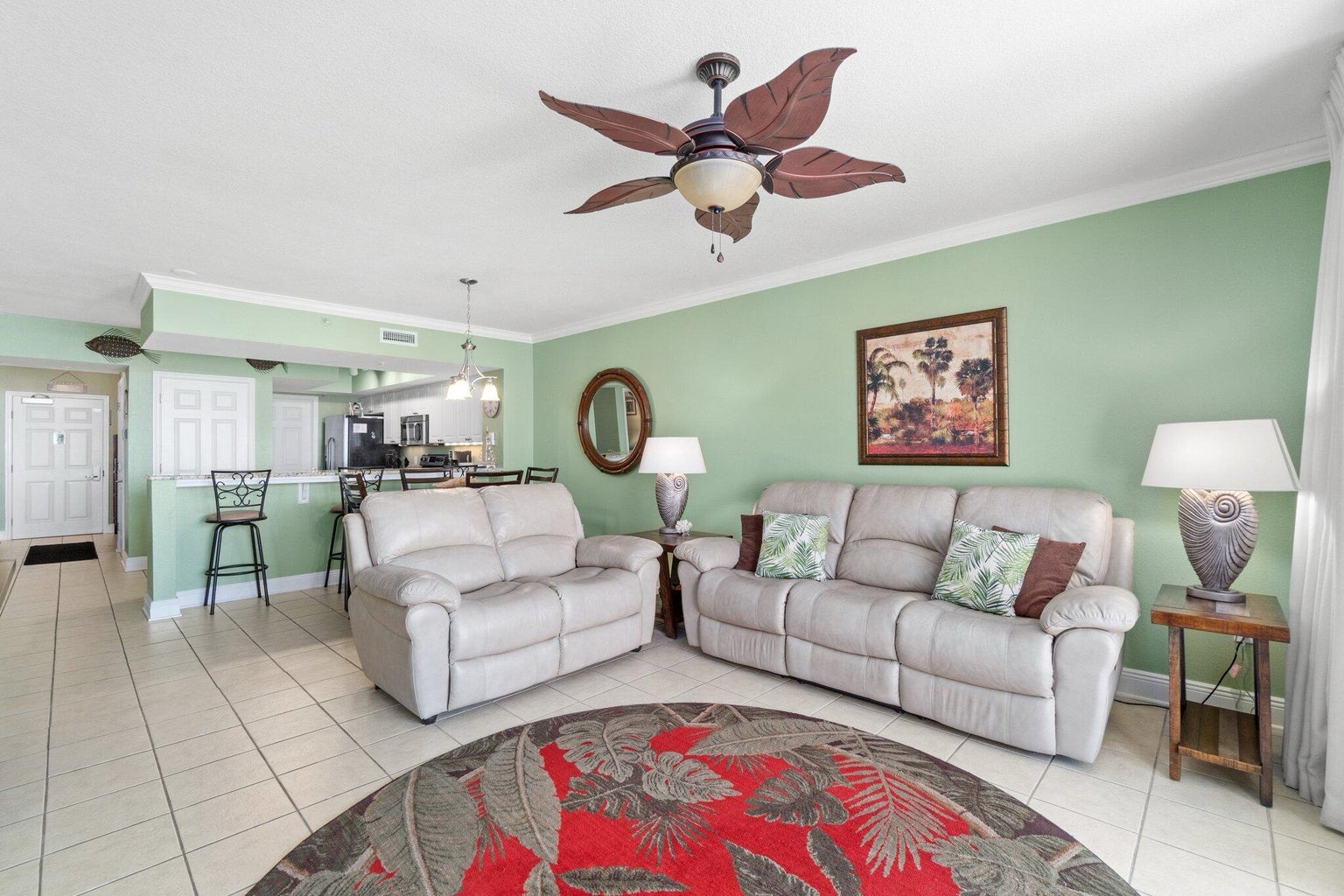 Living room with sleeper sofa