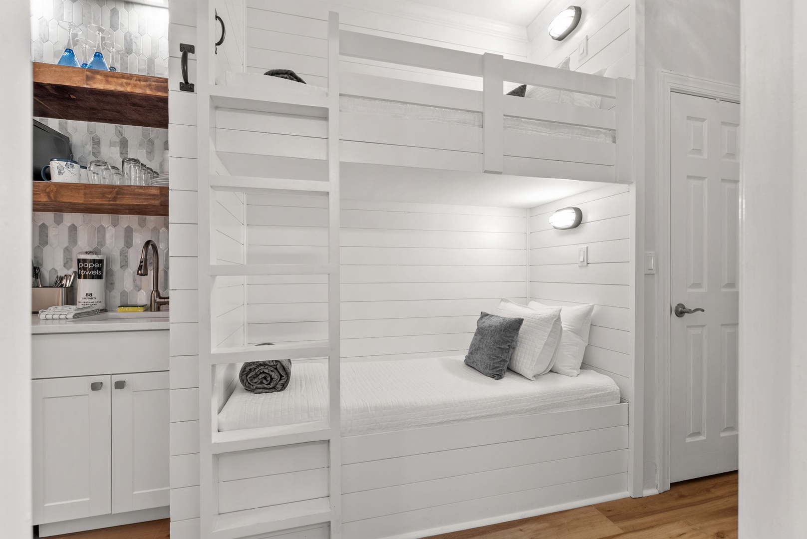 Twin-over-twin bunk beds (sleeps 2)