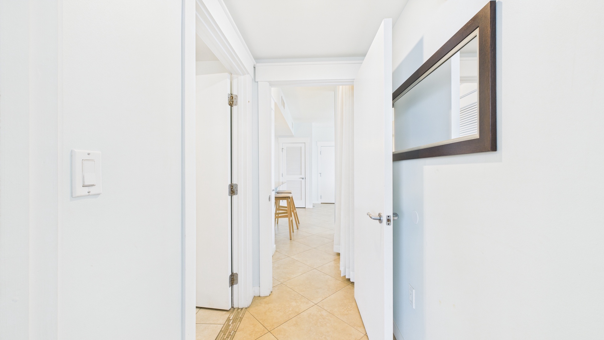 Hallway to living area