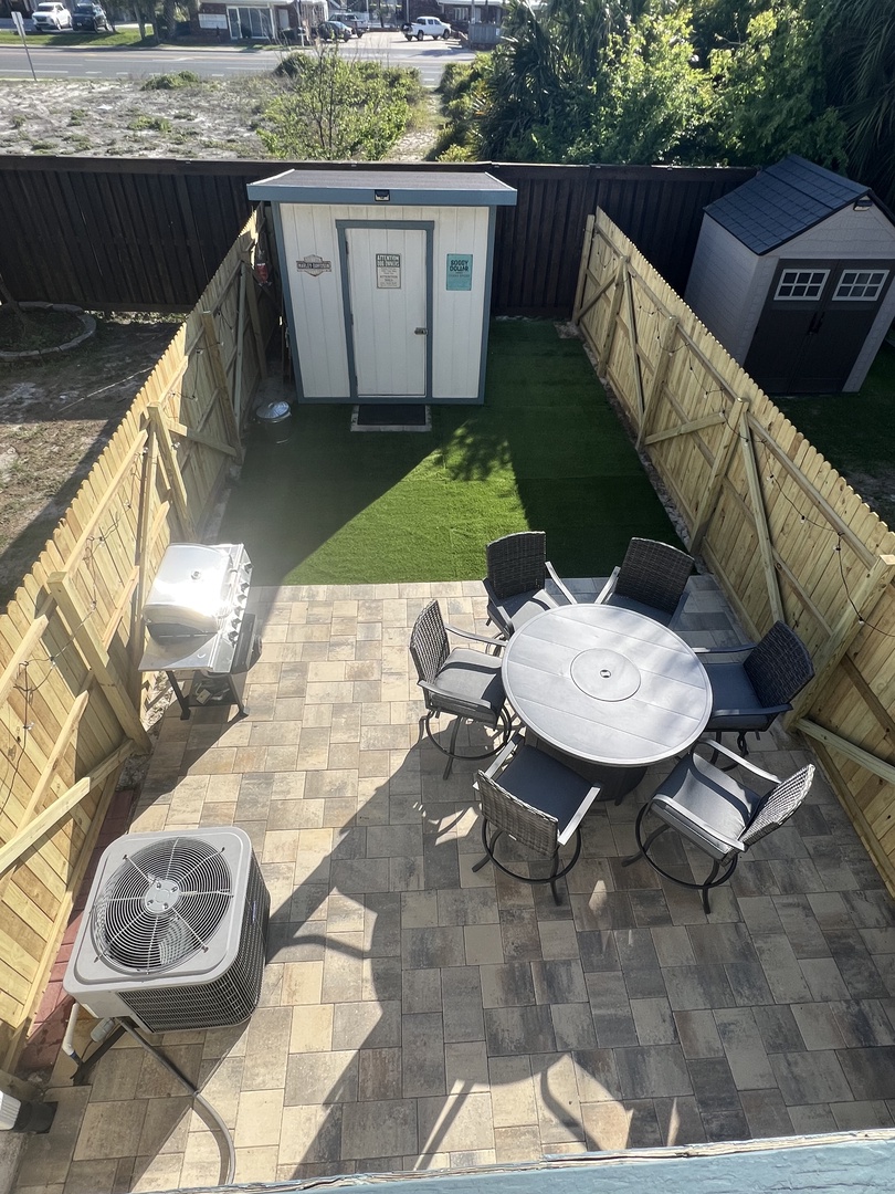 View of back yard