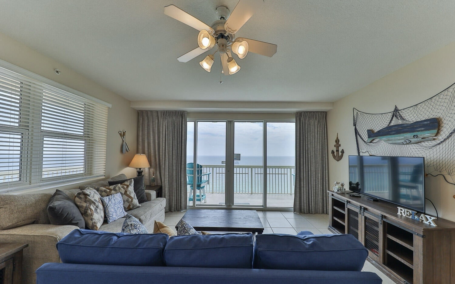Balcony access in living area