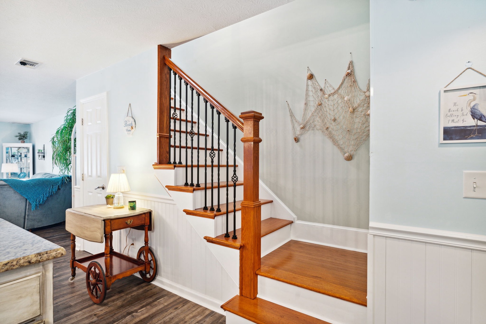Stairs to upper level
