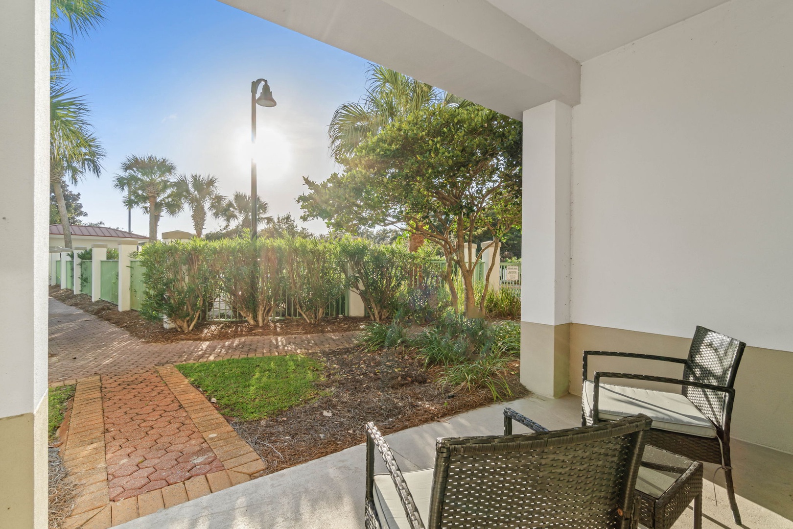 Furnished patio