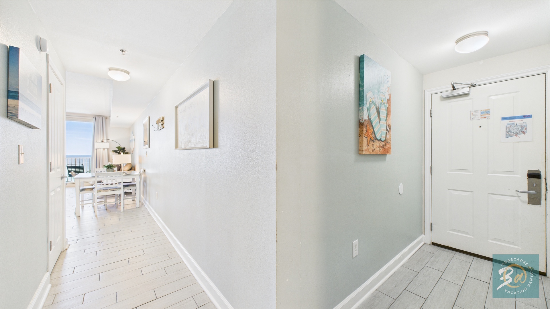 Hallway to living area