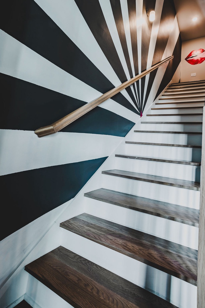 Stairs to third floor